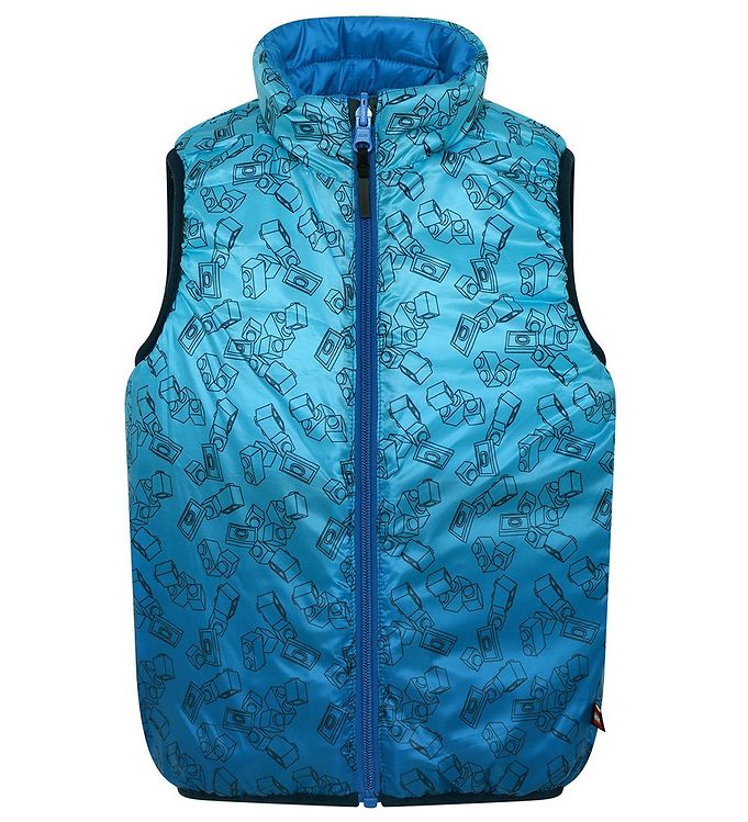 LEGO® Wear Dynevest - Vendbar - LWJesse 203 - Blå/Lyseblå m. Pri