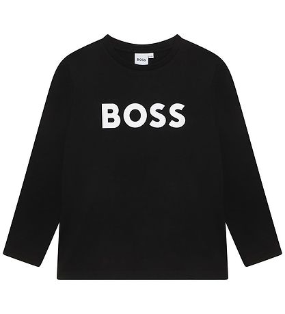BOSS Bluse - Sort m. Hvid BOSS Bluse - Sort m. Hvid