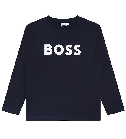 BOSS Bluse - Navy m. Hvid BOSS Bluse - Navy m. Hvid