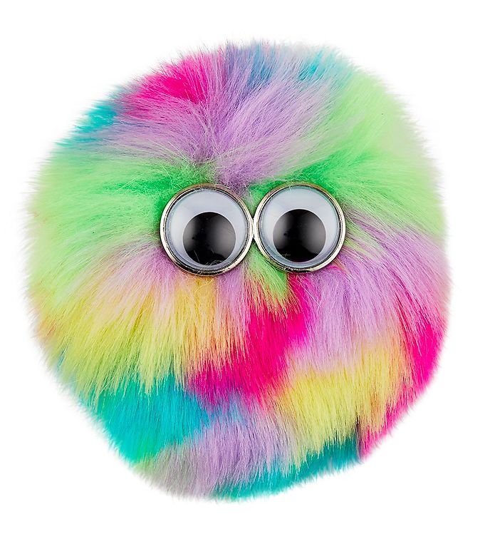 Ergobag Velcromærke - Fluffy - Pink/Grøn