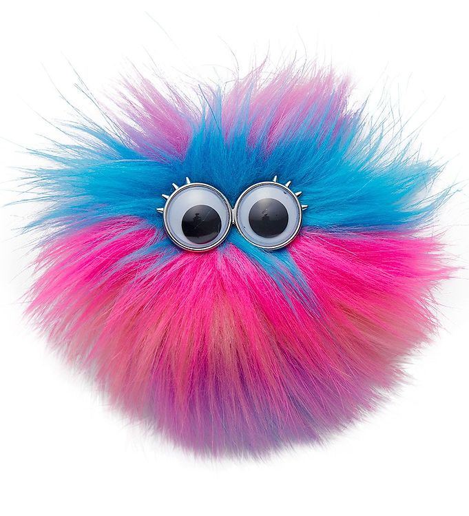 Ergobag Velcromærke - Fluffy - Pink/Blå