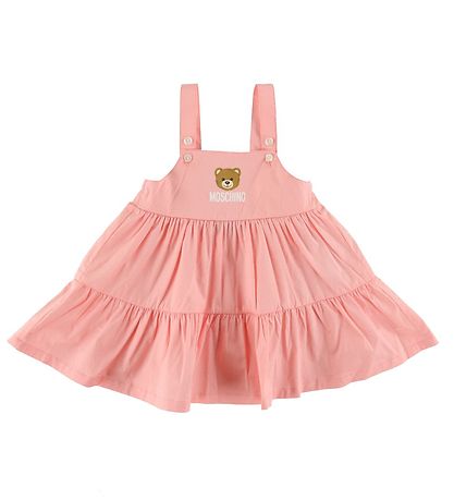 Moschino T-shirt/Kjole - Rosa/Creme m. Logoer