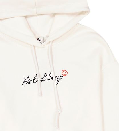 Champion Fashion Hættetrøje - Crop - Hvid Champion Fashion Hættetrøje - Crop - Hvid