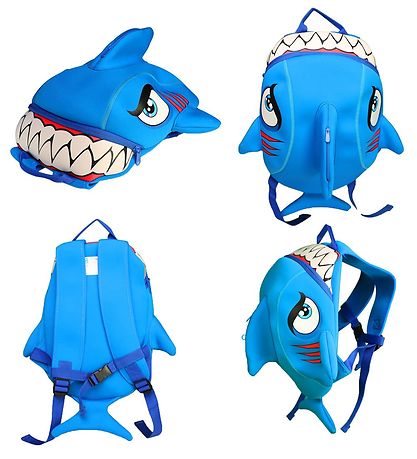 Crazy Safety Børnehavetaske - Shark - Blå Crazy Safety Børnehavetaske - Shark - Blå