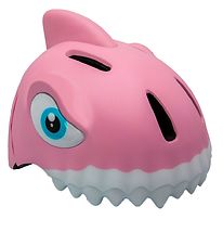Crazy Safety Cykelhjelm m. Lys - Shark - Pink Crazy Safety Cykelhjelm m. Lys - Shark - Pink
