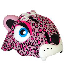 Crazy Safety Cykelhjelm m. Lys - Leopard - Pink Crazy Safety Cykelhjelm m. Lys - Leopard - Pink
