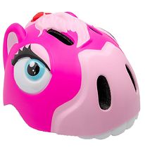 Crazy Safety Cykelhjelm m. Lys - Horse - Pink Crazy Safety Cykelhjelm m. Lys - Horse - Pink