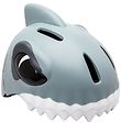 Crazy Safety Cykelhjelm m. Lys - Shark - Grå Crazy Safety Cykelhjelm m. Lys - Shark - Grå