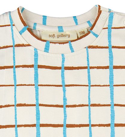 Soft Gallery T-Shirt - SgJared - Check - Gardenia Soft Gallery T-Shirt - SgJared - Check - Gardenia