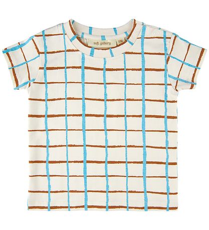Soft Gallery T-Shirt - SgJared - Check - Gardenia Soft Gallery T-Shirt - SgJared - Check - Gardenia