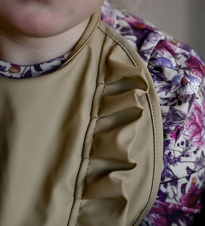 Mikk-Line Hagesmæk - PU - Olive Gray m. Flæser