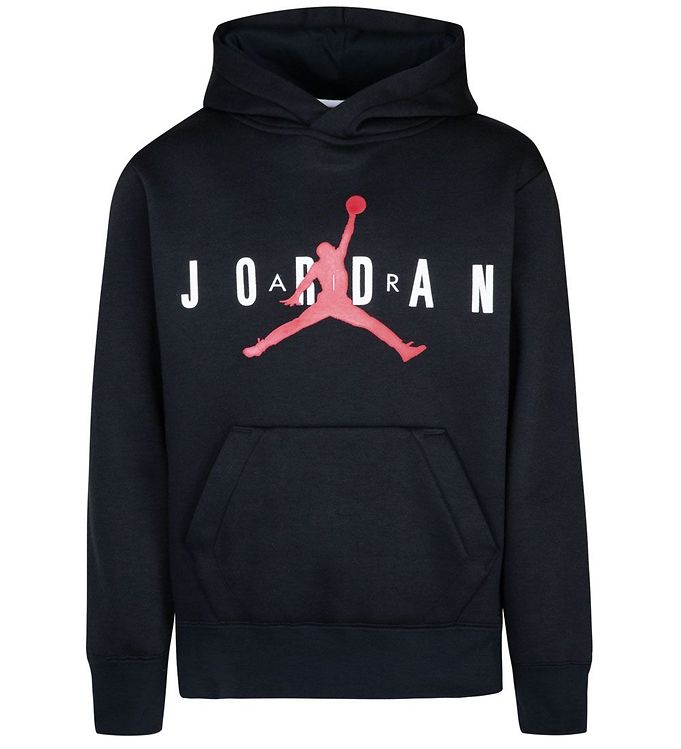 Jordan Hættetrøje - Sort m. Logo