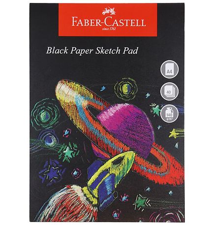 Faber-Castell Skitsebog - 40 Ark - Sort A4