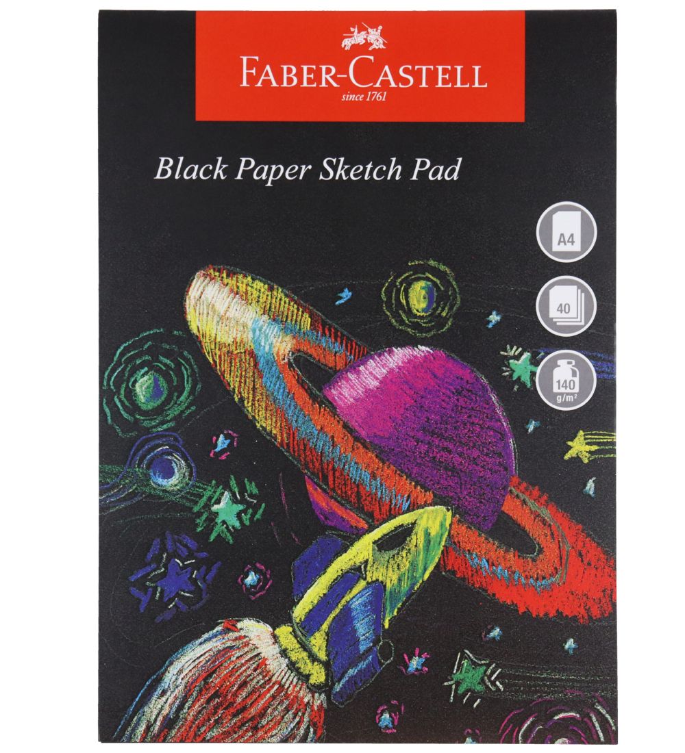 Faber-Castell Skizzenbuch - 40 Blätter - Schwarz A4 - Faber-Castell - One Size - Notizbücher