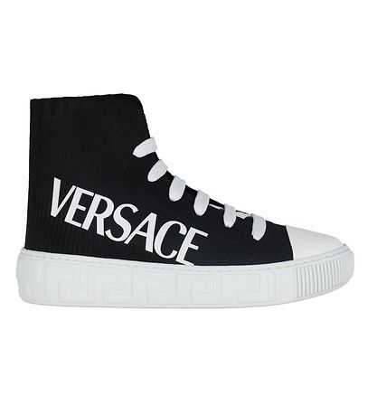 Versace Støvler - La Greca Hightop - Sort m. Logo Versace Støvler - La Greca Hightop - Sort m. Logo