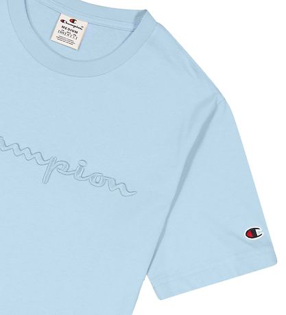 Champion Fashion T-shirt - Crewneck - Lyseblå Champion Fashion T-shirt - Crewneck - Lyseblå