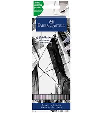 Faber-Castell Tuscher - 6 stk. - Grå Faber-Castell Tuscher - 6 stk. - Grå