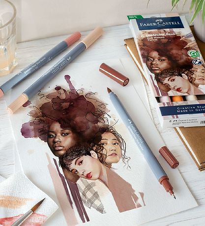 Faber-Castell Tuscher - 6 stk. - Portrait Faber-Castell Tuscher - 6 stk. - Portrait