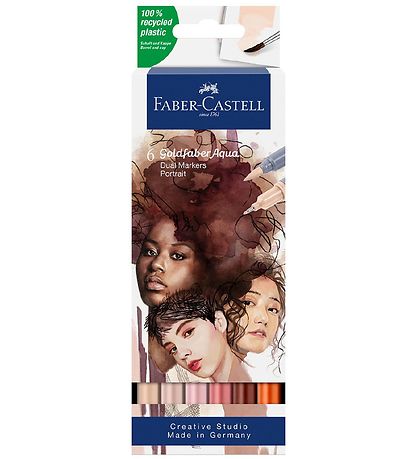 Faber-Castell Tuscher - 6 stk. - Portrait Faber-Castell Tuscher - 6 stk. - Portrait