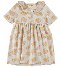 Soft Gallery Kjole - SgJenni - Oranges - Light Grey Melange AOP Soft Gallery Kjole - SgJenni - Oranges - Light Grey Melange AOP