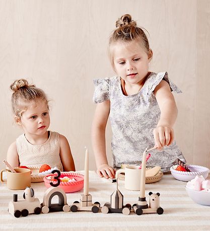 OYOY Spisesæt - Silikone - 2 dele - Mellow - Blue/Olive OYOY Spisesæt - Silikone - 2 dele - Mellow - Blue/Olive