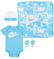 Nike Gaveæske - Body K/Æ/Hue/Strømper/Tæppe - Baltic Blue Nike Gaveæske - Body K/Æ/Hue/Strømper/Tæppe - Baltic Blue