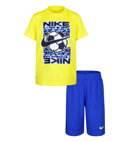 Nike Shortssæt - T-shirt/Shorts - Dri-Fit - Game Royal Nike Shortssæt - T-shirt/Shorts - Dri-Fit - Game Royal