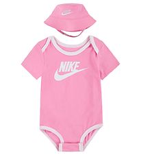 Nike Bodysæt - Bøllehat/Body K/Æ - Pink Nike Bodysæt - Bøllehat/Body K/Æ - Pink