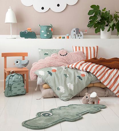 Done by Deer Sengetøj - Junior - Happy Clouds - Grøn Done by Deer Sengetøj - Junior - Happy Clouds - Grøn