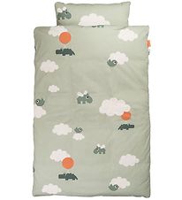 Done by Deer Bedding - Baby - Happy Clouds - Green Done by Deer Bedding - Baby - Happy Clouds - Green