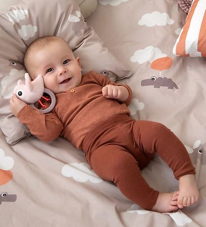 Done by Deer Sengetøj - Junior - Happy Clouds - Powder Done by Deer Sengetøj - Junior - Happy Clouds - Powder