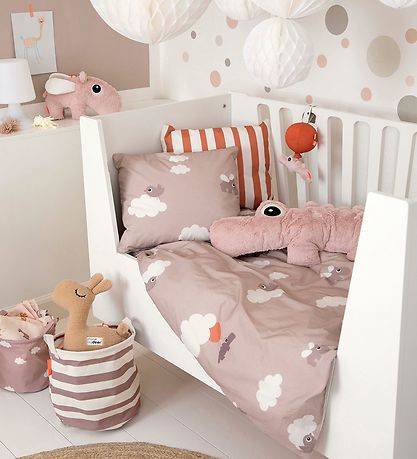 Done by Deer Sengetøj - Junior - Happy Clouds - Powder Done by Deer Sengetøj - Junior - Happy Clouds - Powder