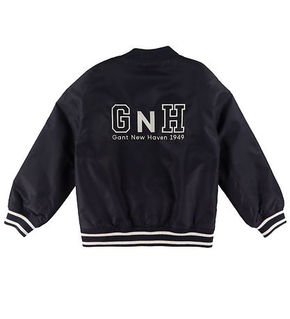 Veste Bombers GANT - Nouveau Haven Varsity - Evening Blue