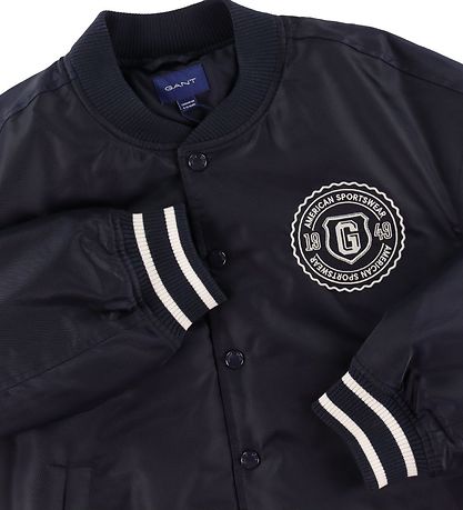 Veste Bombers GANT - Nouveau Haven Varsity - Evening Blue