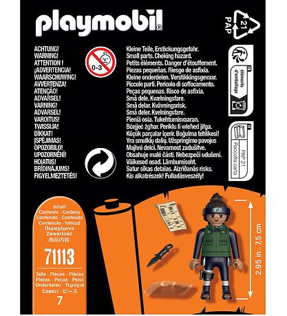 Playmobil Naruto - Iruka - 71113 - 7 Dele Playmobil Naruto - Iruka - 71113 - 7 Dele