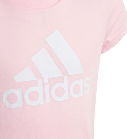 adidas Performance T-Shirt - G BL T - Pink/Hvid adidas Performance T-Shirt - G BL T - Pink/Hvid