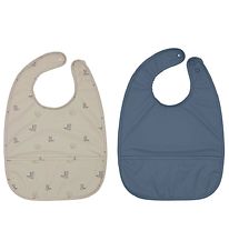 OYOY Hagesmæk - 2-Pak - Dino - Blue/Clay OYOY Hagesmæk - 2-Pak - Dino - Blue/Clay