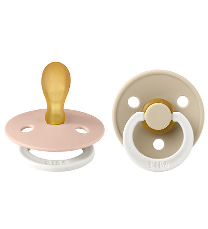 BIBS Colour Glowing Pacifiers - 2-Pack - Size 2 - Symmetrical - 