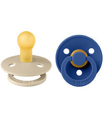 BIBS Colour Sutter - 2-pak - Str. 1 - Rund - Vanilla/Cornflower BIBS Colour Sutter - 2-pak - Str. 1 - Rund - Vanilla/Cornflower