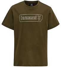 Hummel T-shirt - hmlTomb - Dark Olive Hummel T-shirt - hmlTomb - Dark Olive