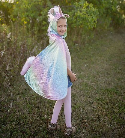 Great Pretenders Udklædning - Kappe - Rainbow Unicorn/Dragon Great Pretenders Udklædning - Kappe - Rainbow Unicorn/Dragon