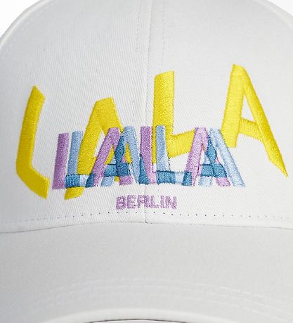 Lala Berlin Kasket - Hanne - Egret m. Broderi Lala Berlin Kasket - Hanne - Egret m. Broderi