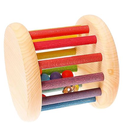 Grimms Trælegetøj - Rangle - Multifarvet Grimms Trælegetøj - Rangle - Multifarvet