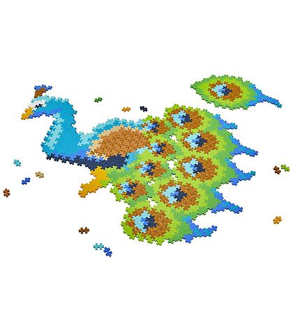 Plus-Plus Puzzle By Number - 800 Stk. - Peacock Plus-Plus Puzzle By Number - 800 Stk. - Peacock