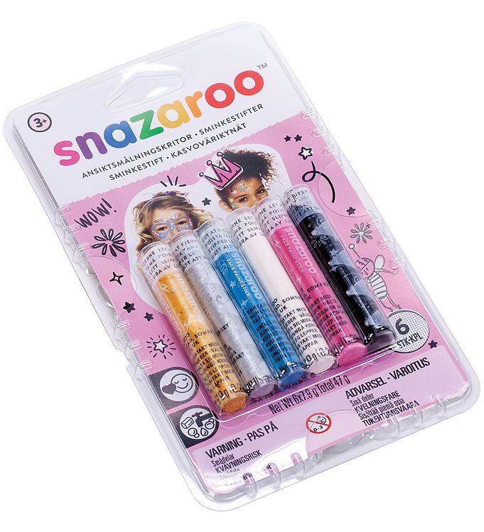 Snazaroo Ansigtsmaling - Stifter - 6 Stk. billede