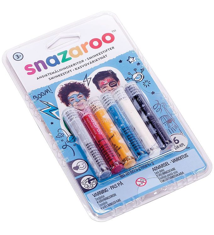 Snazaroo Ansigtsmaling - Stifter - 6 Stk. billede