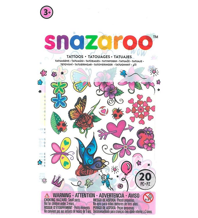 Snazaroo Tatoveringer - 20 Stk. - Forår billede