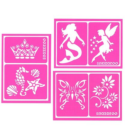Snazaroo Stencil - Skabeloner Til Tatooveringer - 6 Stk. Snazaroo Stencil - Skabeloner Til Tatooveringer - 6 Stk.