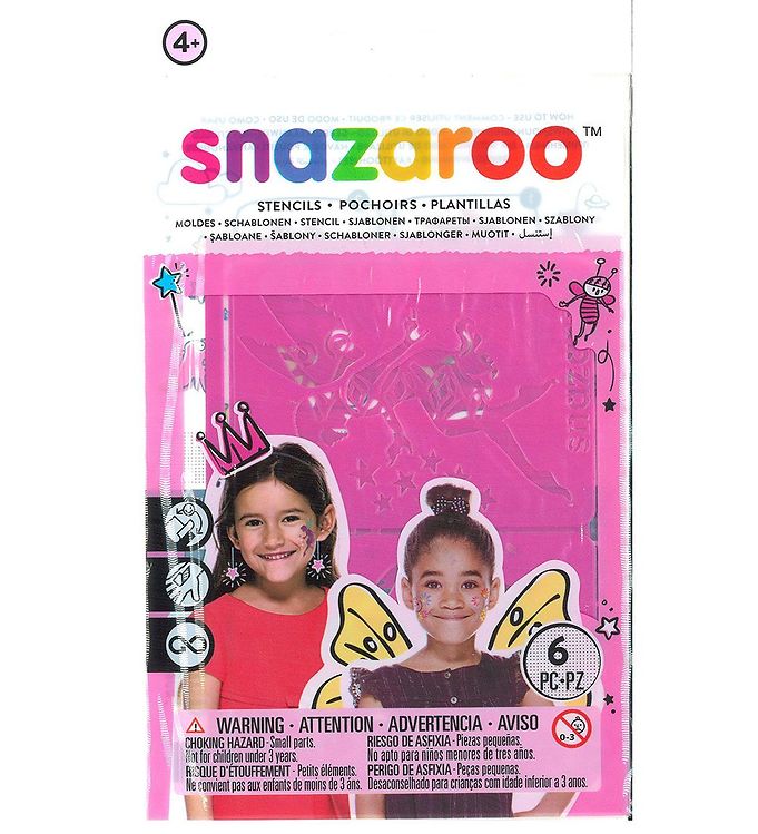 Snazaroo Stencil - Skabeloner Til Tatooveringer - 6 Stk. billede