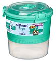 Sistema Madkasse m. Bestik - Lunch Stack - 965 ml - Turkis Sistema Madkasse m. Bestik - Lunch Stack - 965 ml - Turkis